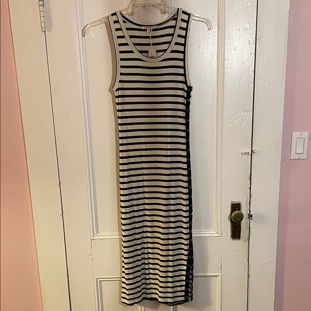 Sundry Striped Dress with side detail